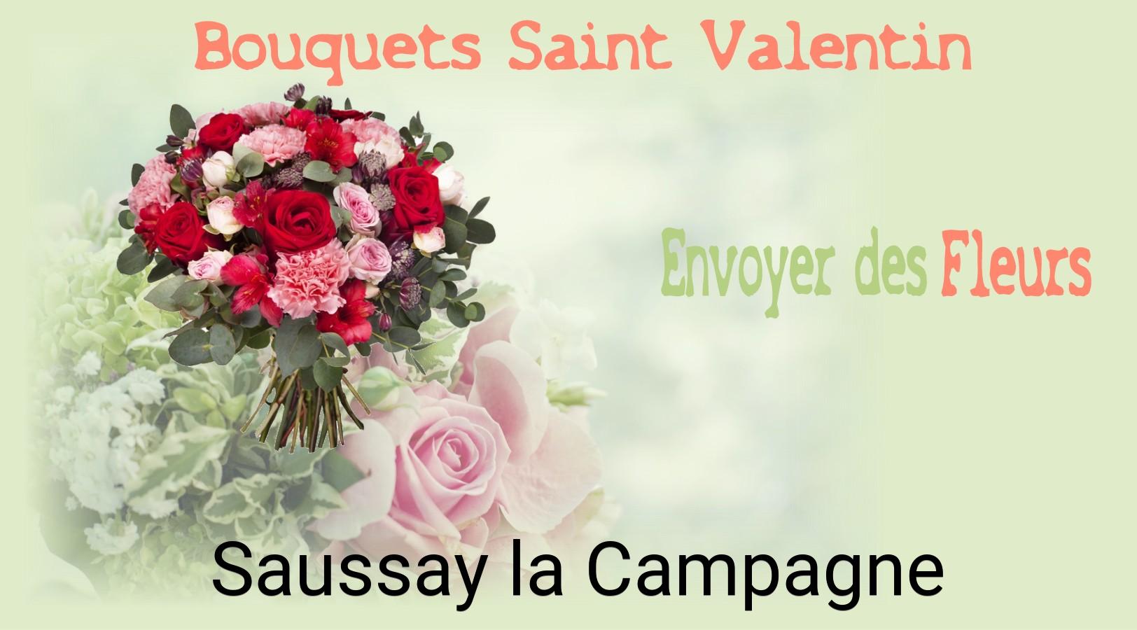 Roses de Saint-Valentin livrées à Saussay-la-Campagne